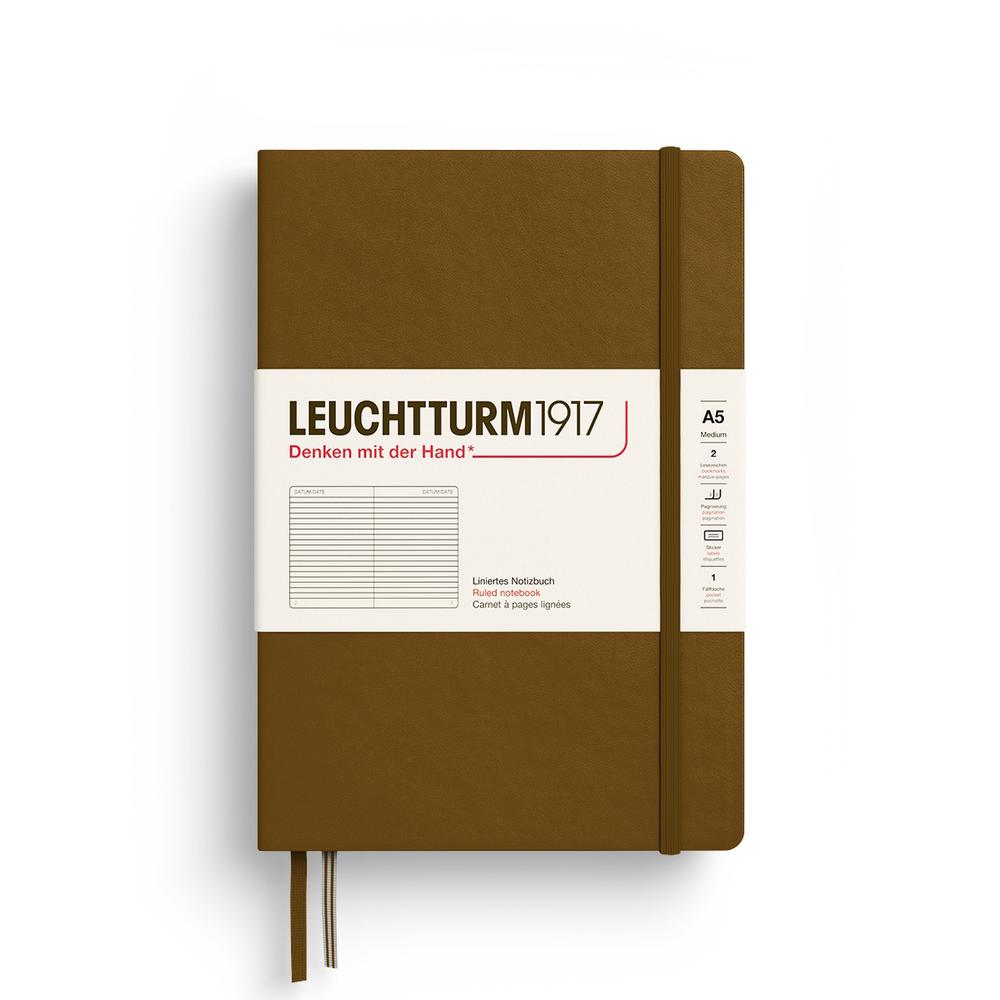 Leuchtturm1917 Notebook Hardcover, Ruled, 251 Pages (Spice Brown) - A5, 4004117661372