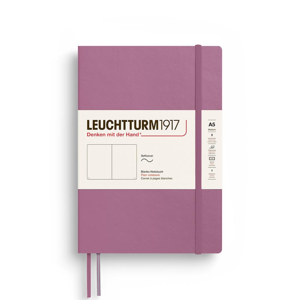 Leuchtturm1917 Notebook Softcover Composition, Plain, 123 Pages (Dusty Rose) - A5, 4004117661396