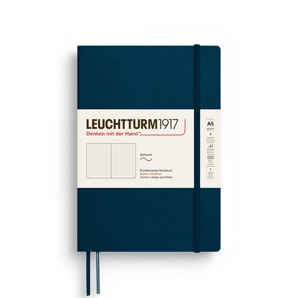 Leuchtturm1917 Notebook Softcover Composition, Dotted, 123 Pages (Deep Sea) - A5 by Leuchtturm1917 - ISBN: 4004117661433
