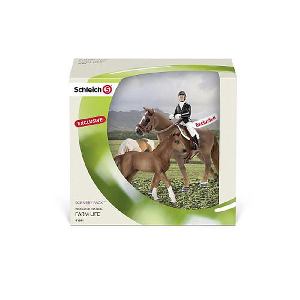 schleich jumping set