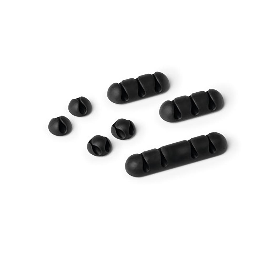 Durable Cavoline Self Adhesive Clips, Pack of 7 (Graphite), 4005546991511