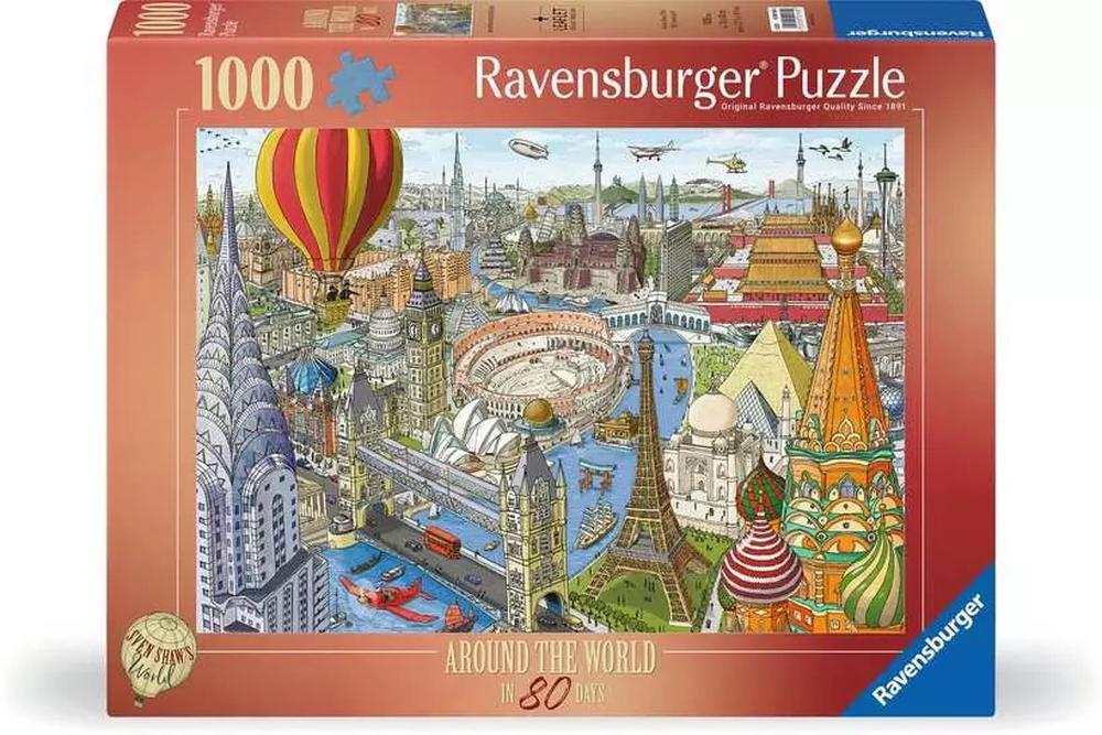Ravensburger Around the World in 80 Days Puzzle, 1000pc, 4005555001690