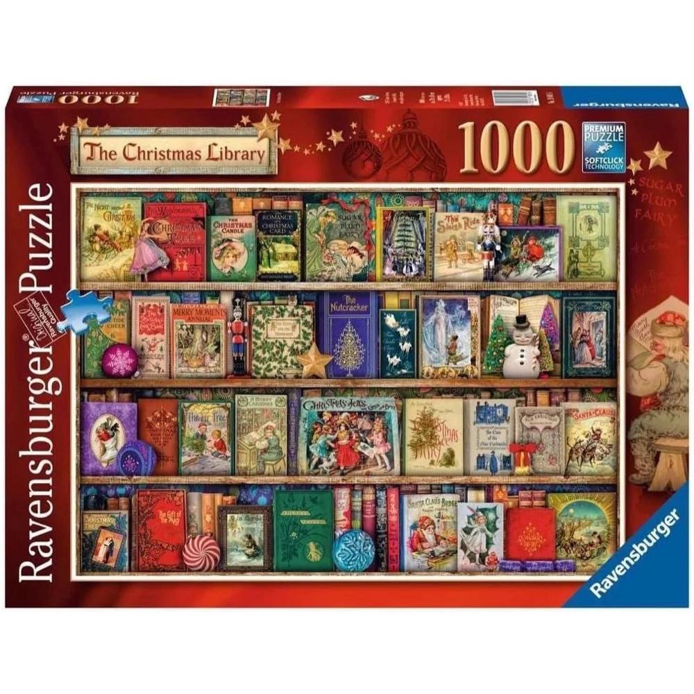 Ravensburger The Christmas Library Puzzle, 1000pc, 4005555003243