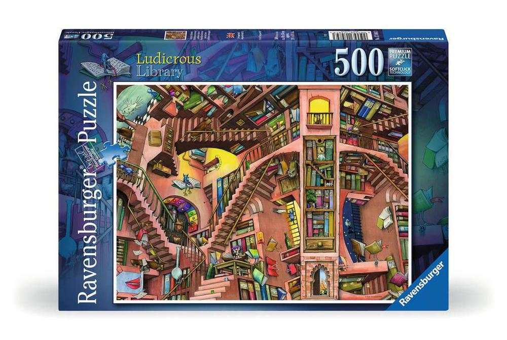 Ravensburger Ludicrous Library Puzzle, 500pc, 4005555006817
