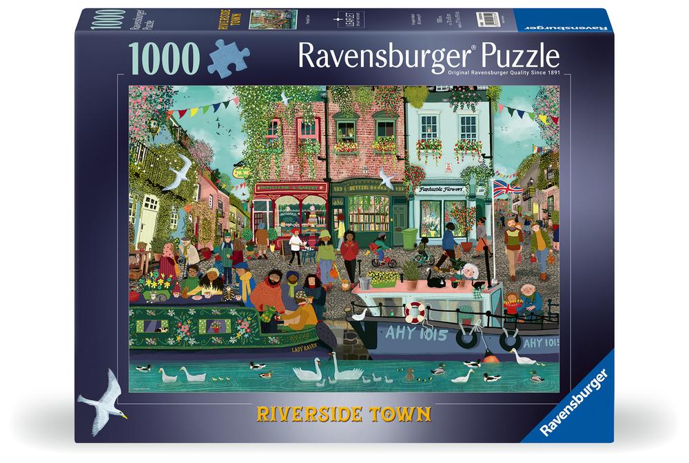 Ravensburger Riverside Town Puzzle, 1000pc, 4005555008149