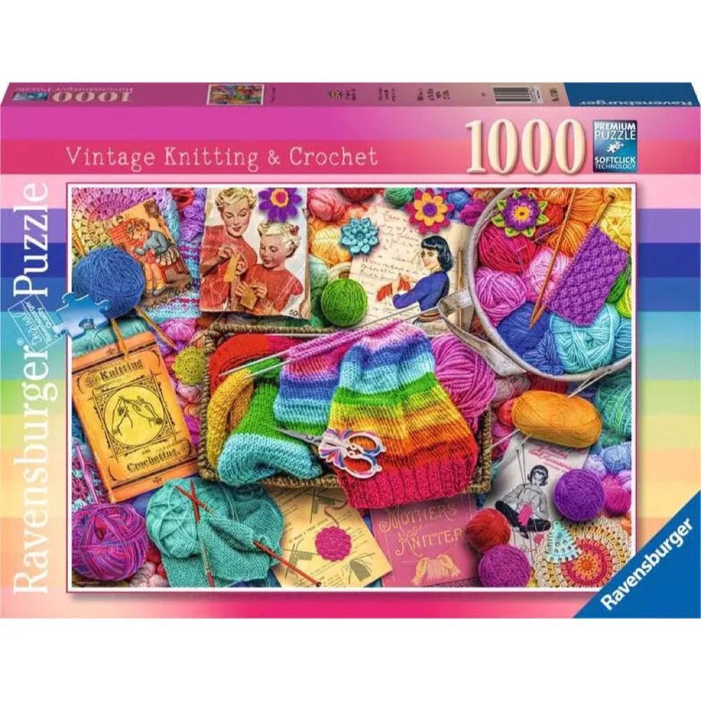 Ravensburger Vintage Knitting & Crochet Puzzle, 1000pc, 4005555010807