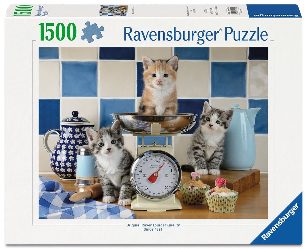 Ravensburger Kittens in the Kitchen Jigsaw Puzzle, 1500 Pieces by Ravensburger - ISBN: 4005555017080