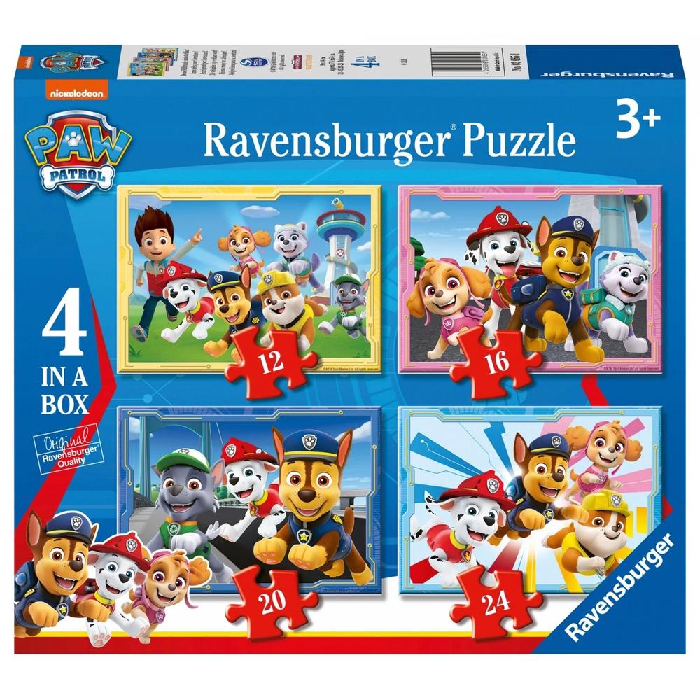 Ravensburger Paw Patrol Ready for Adventure! 4 in a Box Puzzle | Buy ...