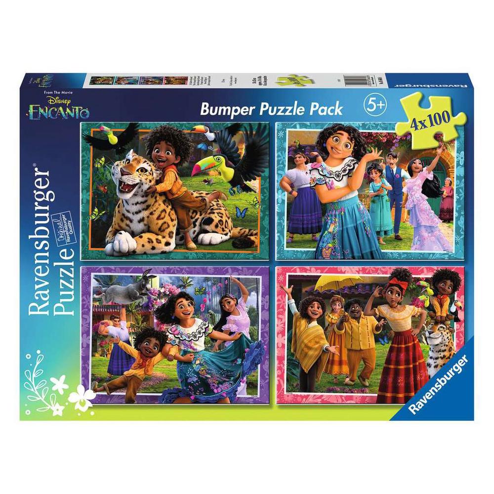 Ravensburger Disney Shoes off Magic On! Puzzle, 4x100pc, 4005556056606