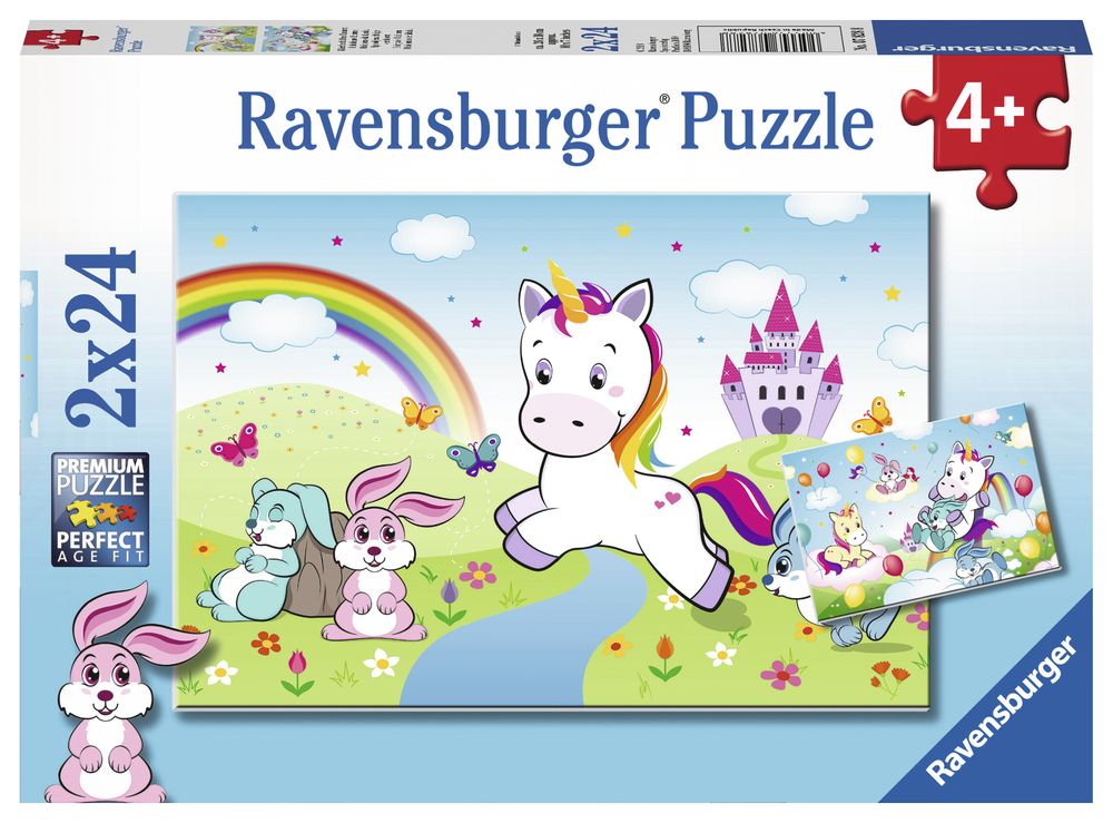 Ravensburger 24-Teile Einhorn-Puzzle – Farbenfrohes Kinderpuzzle Ab 3 Jahren, Fördert Konzentration & Motorik, Perfektes Geschenk Für Kleine Puzzle-Fans