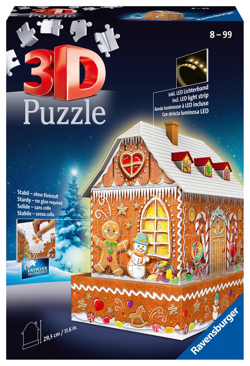 Ravensburger Ginger Bread House Night Edition Jigsaw Puzzle, 216 Piece, 4005556112371