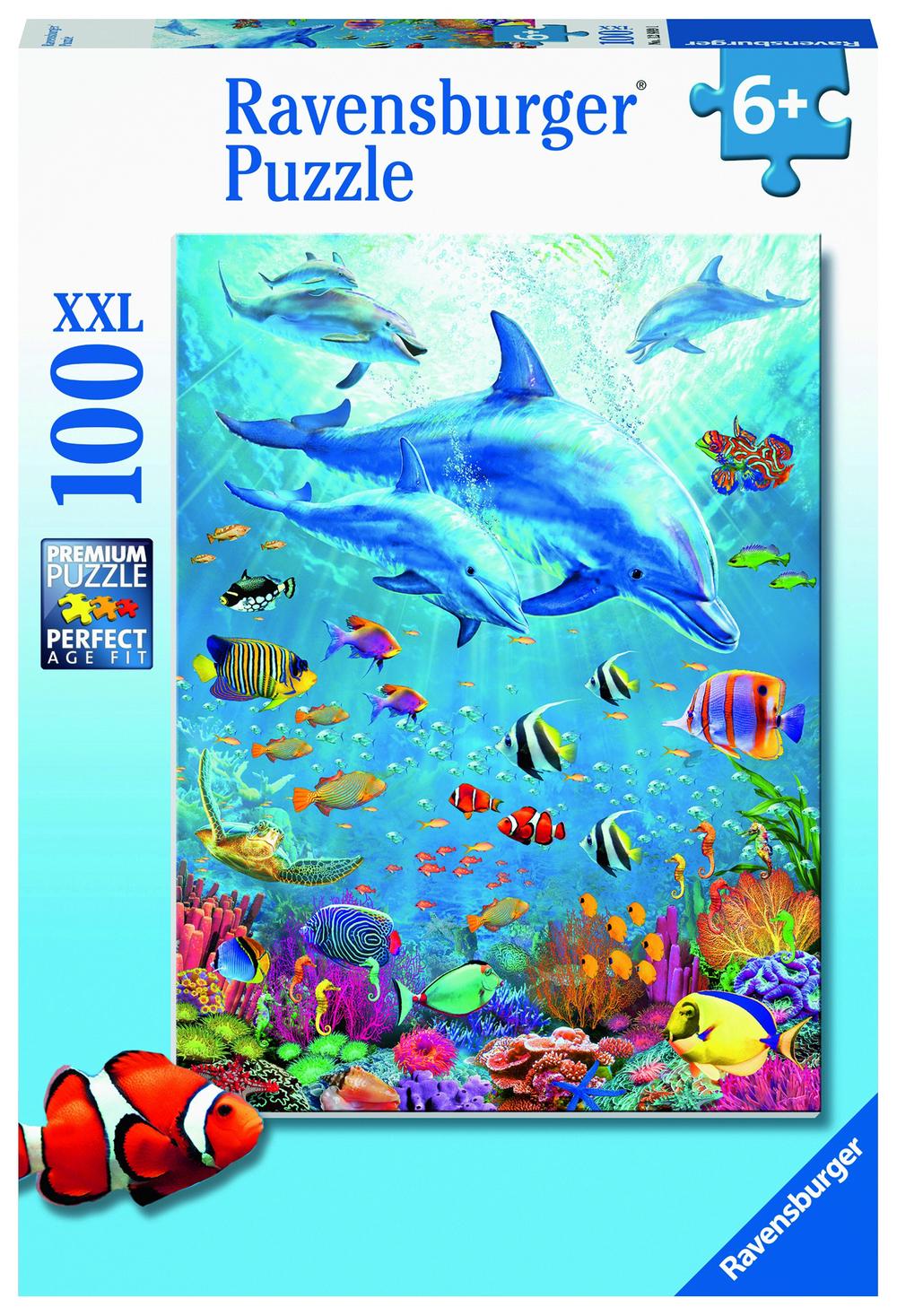 Ravensburger Pod Of Dolphins Jigsaw Puzzle 100 Piece Buy Online At