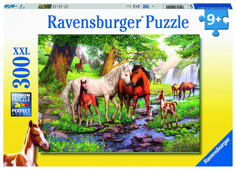 Ravensburger Horses by the Stream Jigsaw Puzzle, 300 Piece, 4005556129041