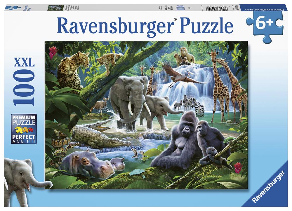 Ravensburger Jungle Animals Jigsaw Puzzle, 100 Piece, 4005556129706