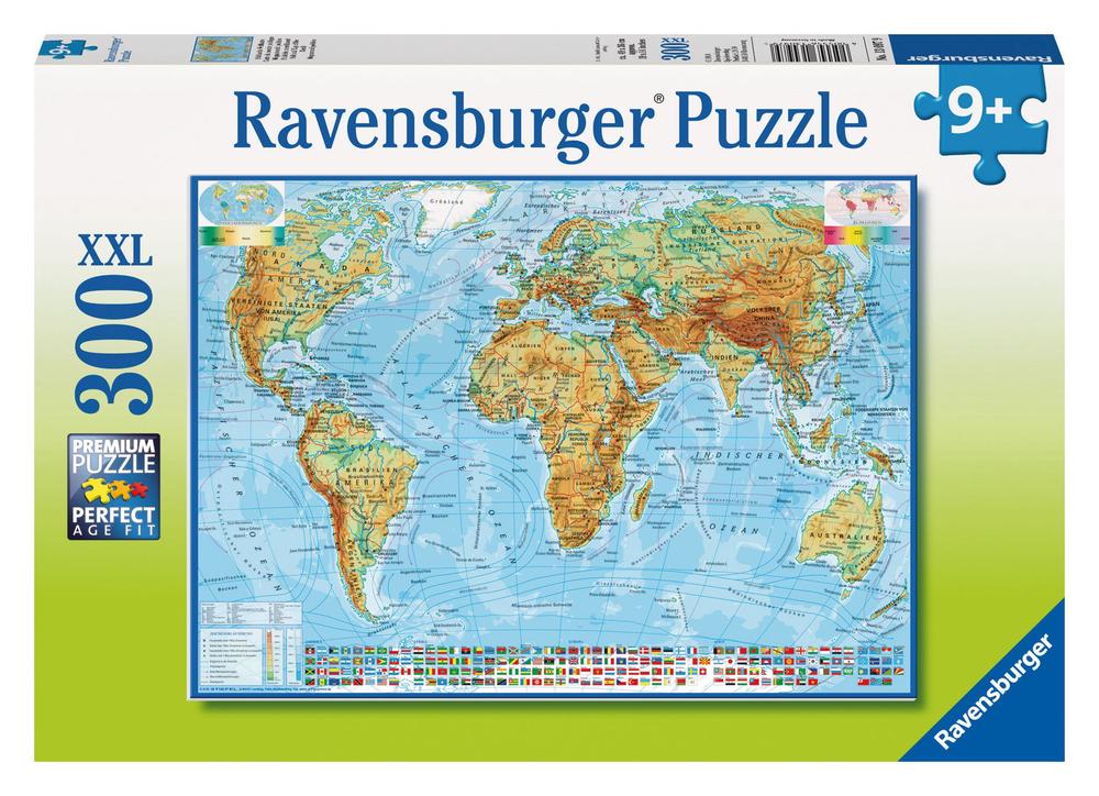 Ravensburger World Political Map Jigsaw Puzzle, 300 Pieces | Buy Online ...