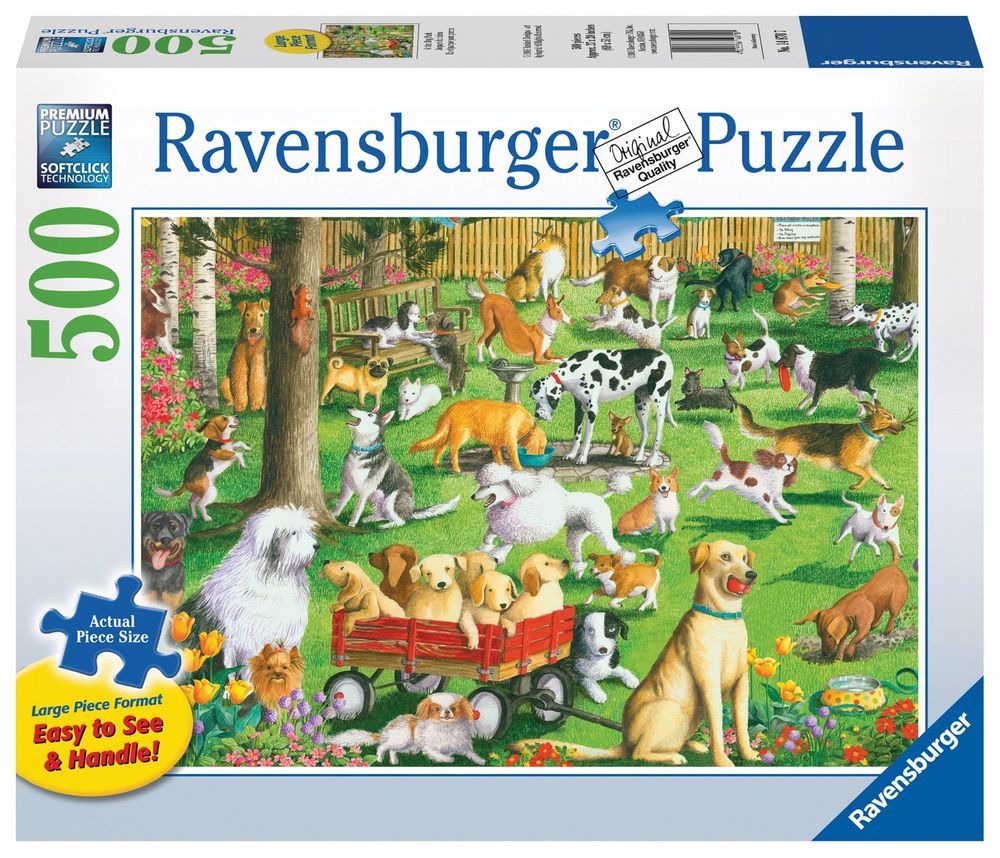 Ravensburger Jigsaw Puzzle, 500 Piece (At the Dog Park Lge Form) by Ravensburger - ISBN: 4005556148707