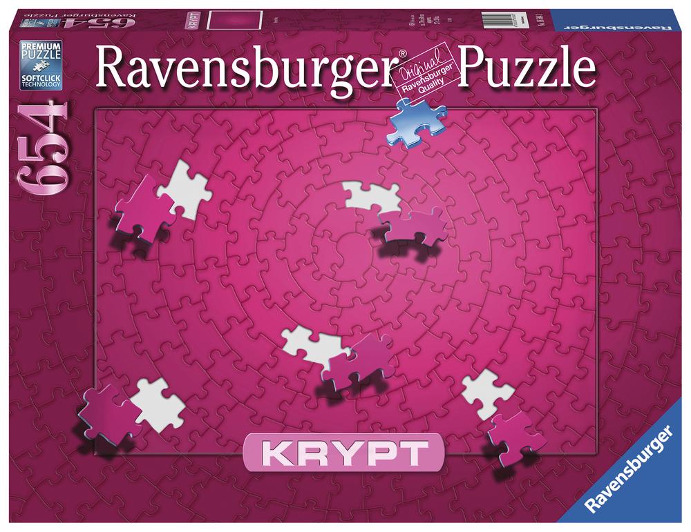 Krypt Pink Spiral Jigsaw Puzzle, 654 Piece, 4005556165643