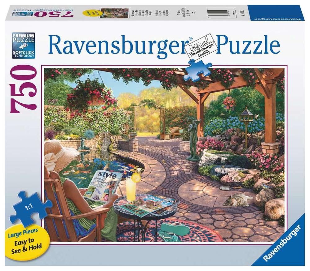 Ravensburger Cosy Backyard Bliss Jigsaw Puzzle, 750 Piece, 4005556169412