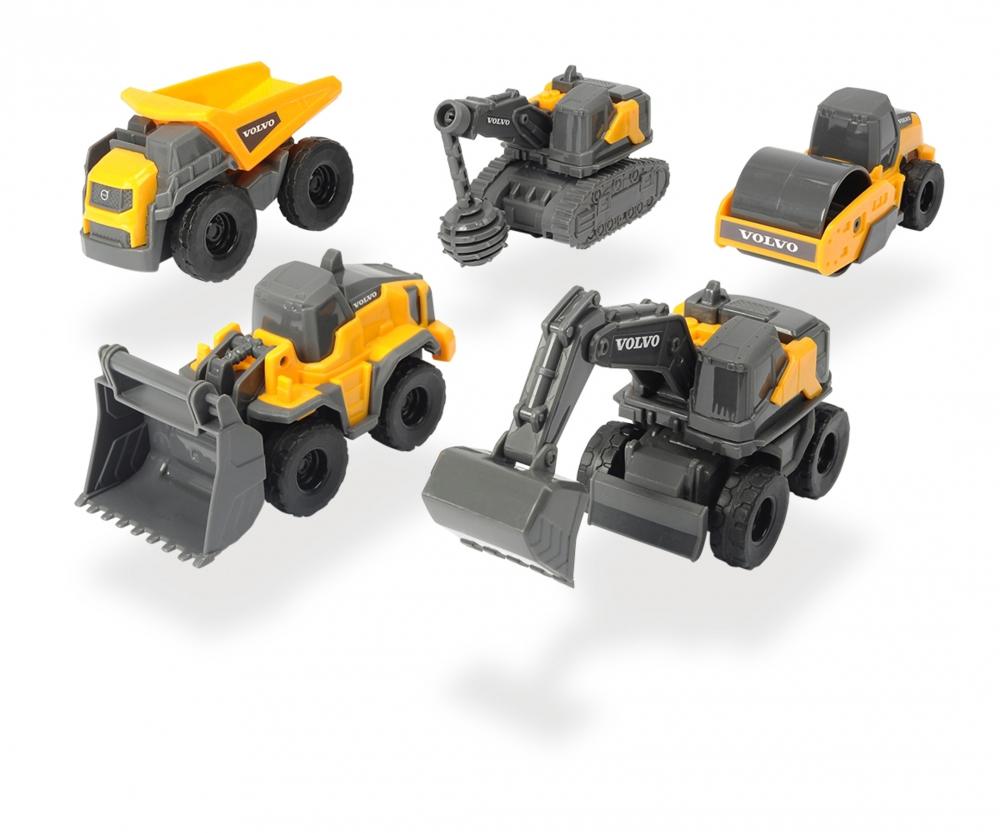 Dickie Toys Volvo Construction Toy Vehicle,5 Pack, 4006333060991
