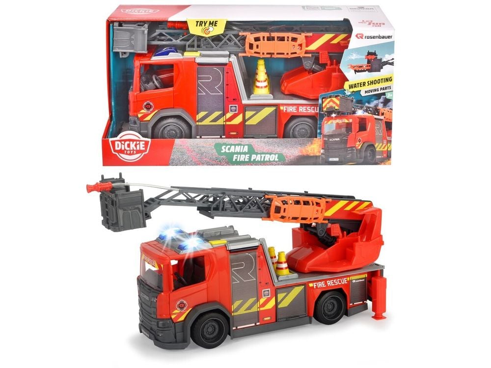 Dickie Toys Scania Fire Patrol L/S Toy Vehicle - 35cm by Dickie Toys - ISBN: 4006333066887