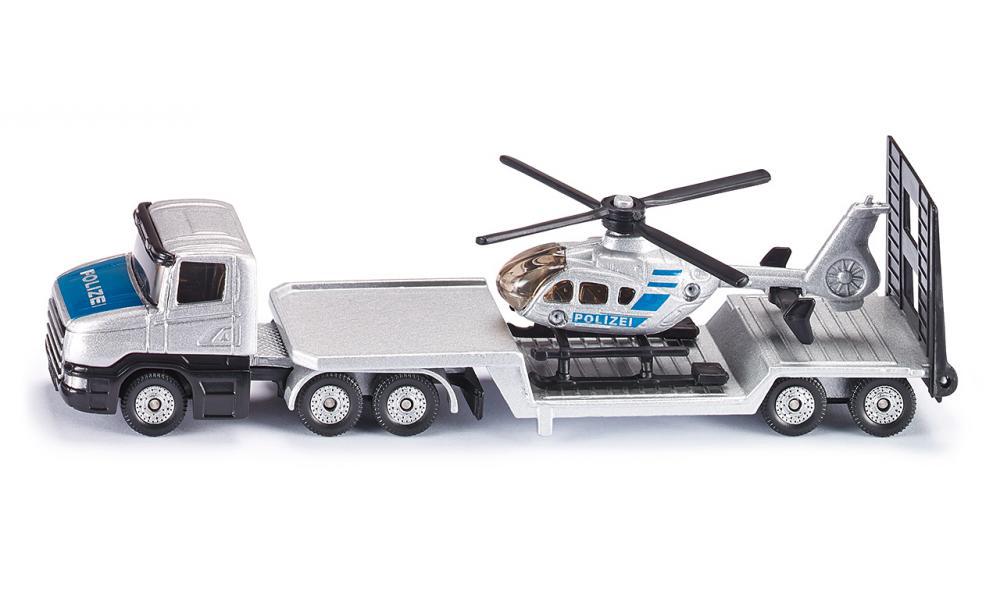 Low Loader With Helicopter - Toy Vehicle, 4006874016105