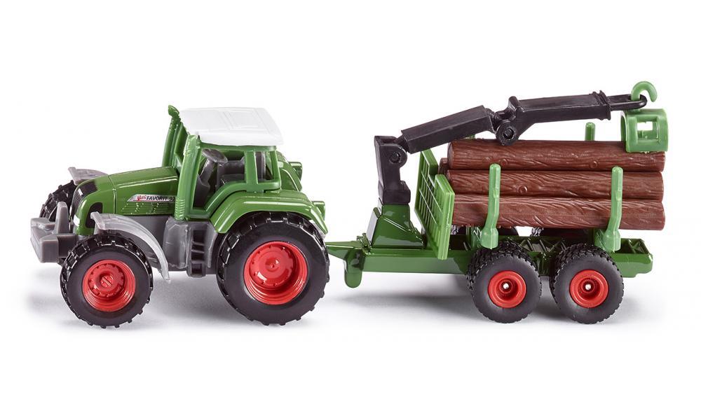 Tractor With Forestry Trailer - Toy Vehicle, 4006874016457