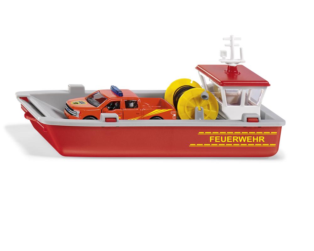 Siku Fire Brigade Working Boat, 1:50 Scale, 4006874021178