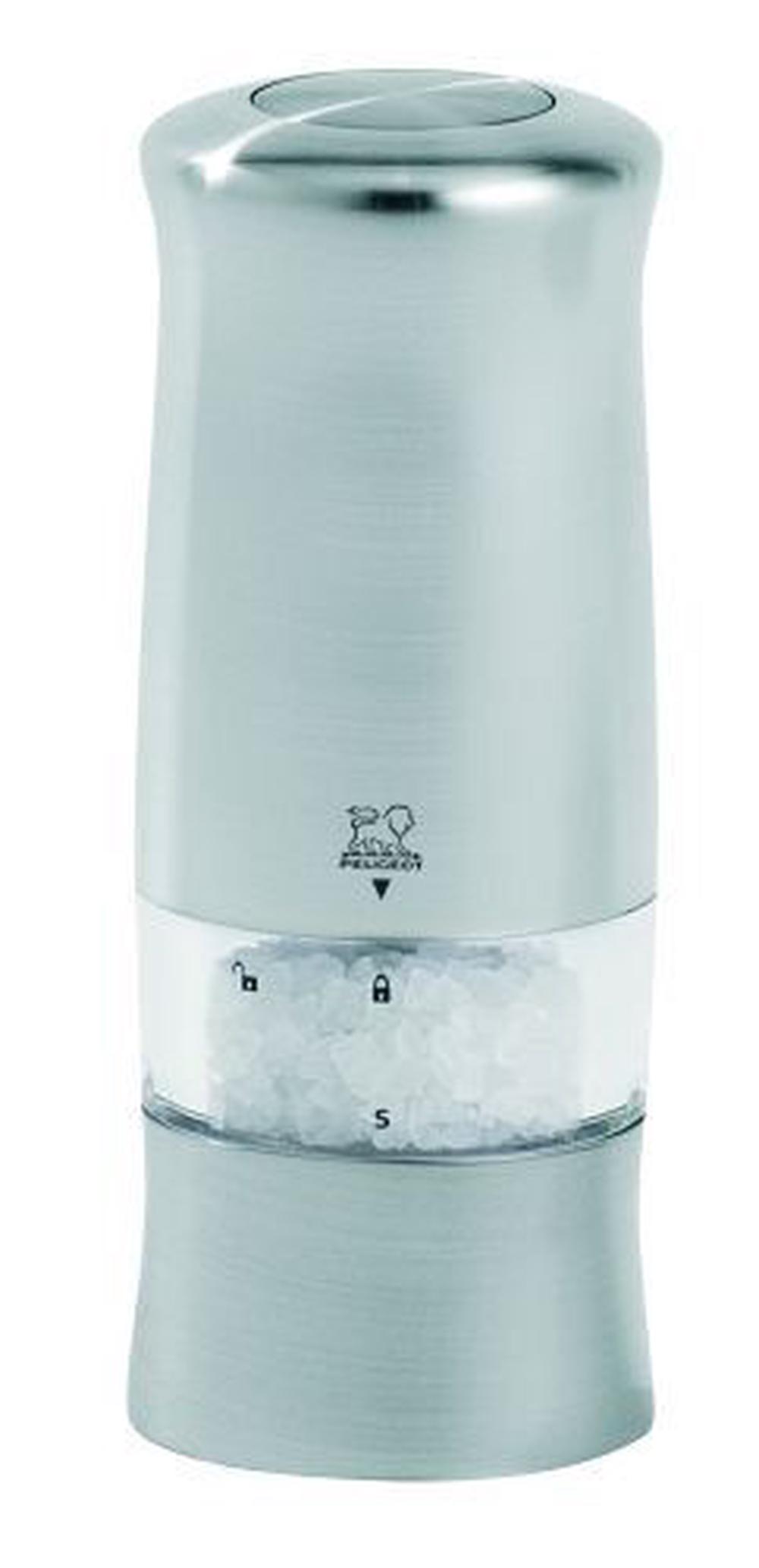 Peugeot Zirlioneli , Salt Mill , Stainless Steel Look & Feel - 14cm, 4006950024086
