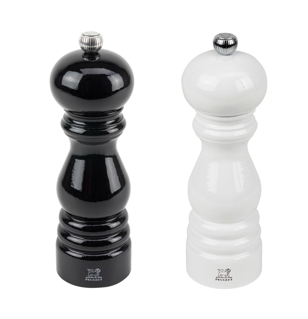 Peugeot Duo Pepper & Salt Mill  Black/White - 18cm, 4006950027346