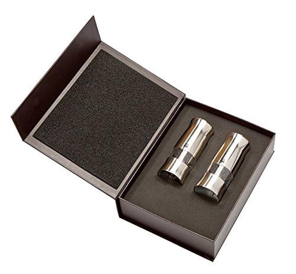Peugeot Zirlioneli , Duo Pepper & Salt Mill  , Stainless Steel Look & Feel - 14cm by Peugeot - ISBN: 4006950028480
