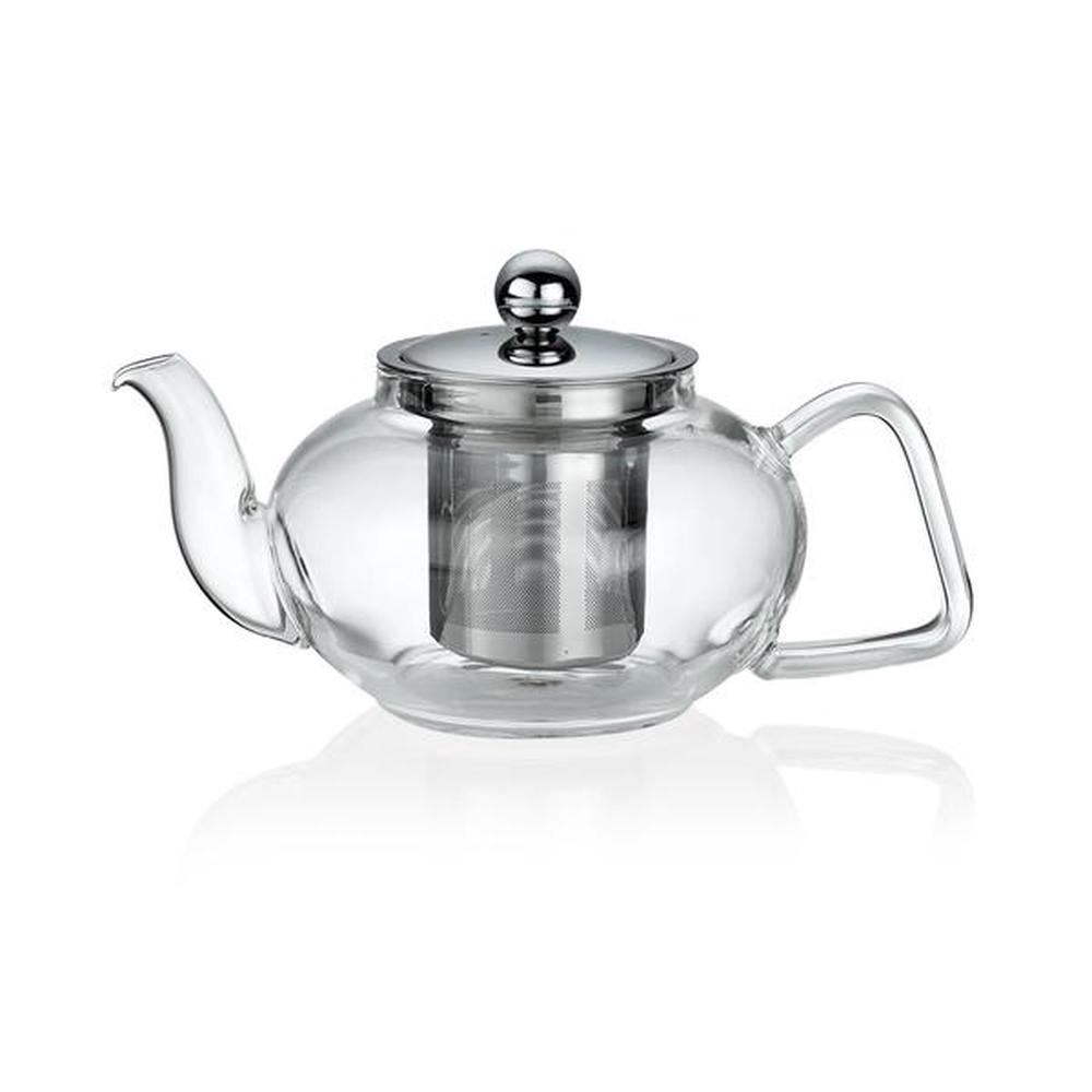 Kuchenprofi 1045703500 1.75Cup Glass Tea Pot with Stainless Steel