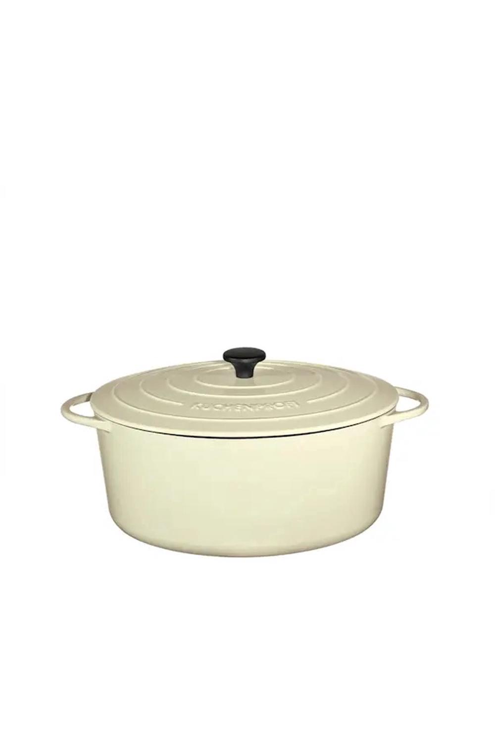 Kuchenprofi Round French Oven Oval (Creme) - 33cm, 4007371062107