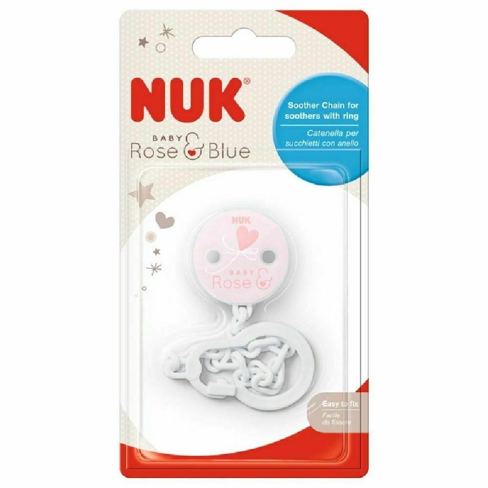 NUK Baby Soother Chain (Rose) Buy online at The Nile