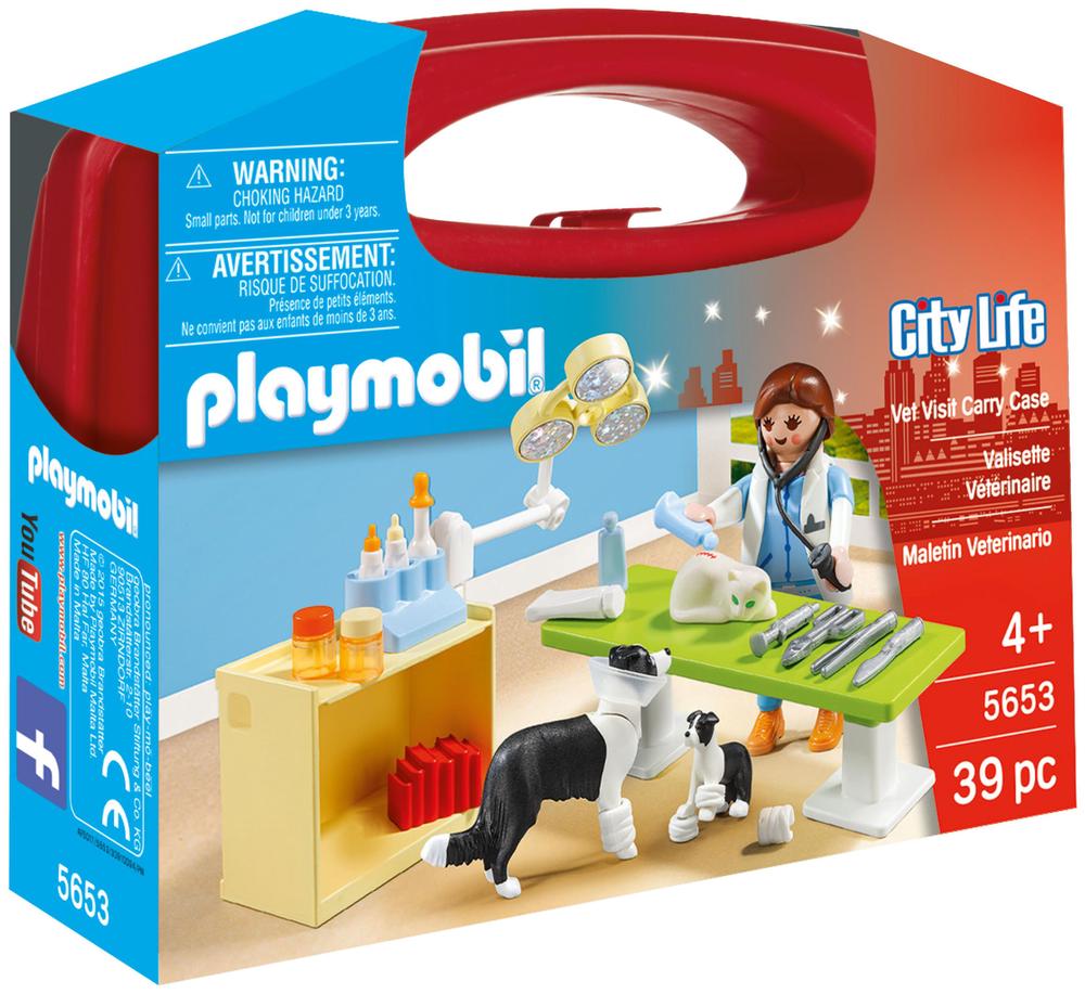 Vet Visit Carry Case Playset, 4008789056535