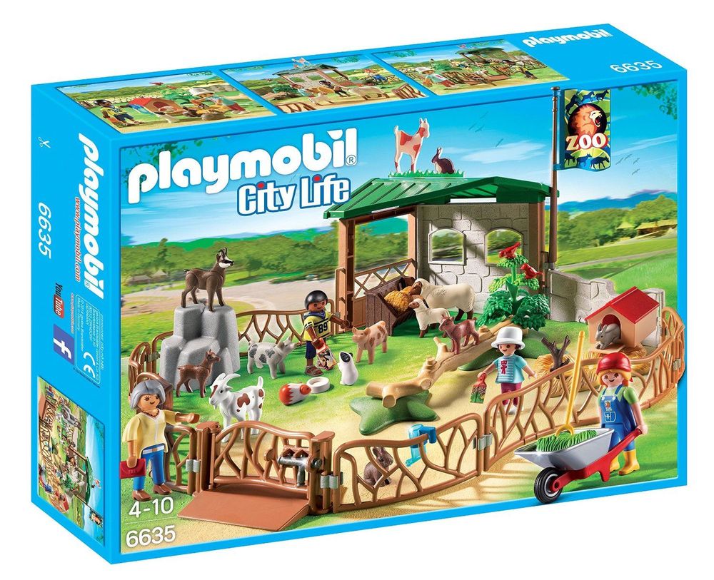 Playmobil 6635 City Life Childrens Petting Zoo with Many </span> (4008789066350)