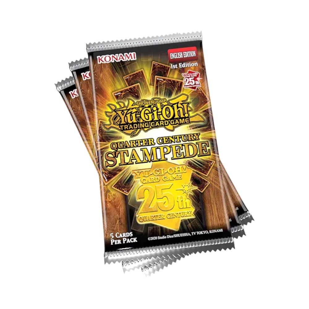 Yu-Gi-Oh - Quarter Century Stampede Tuckbox, 3 Pack, 4012927190722