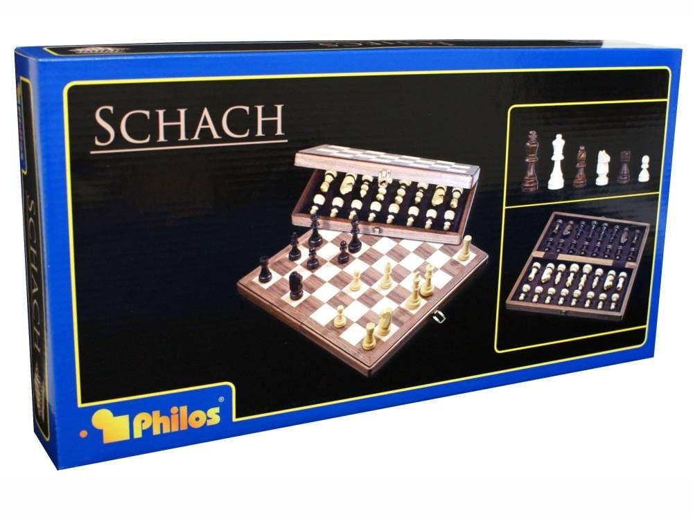 Philos 3292 Gioco Della Dama In Legno - Classico Gioco Da Tavolo Per 2 Giocatori, Dai 6 Anni