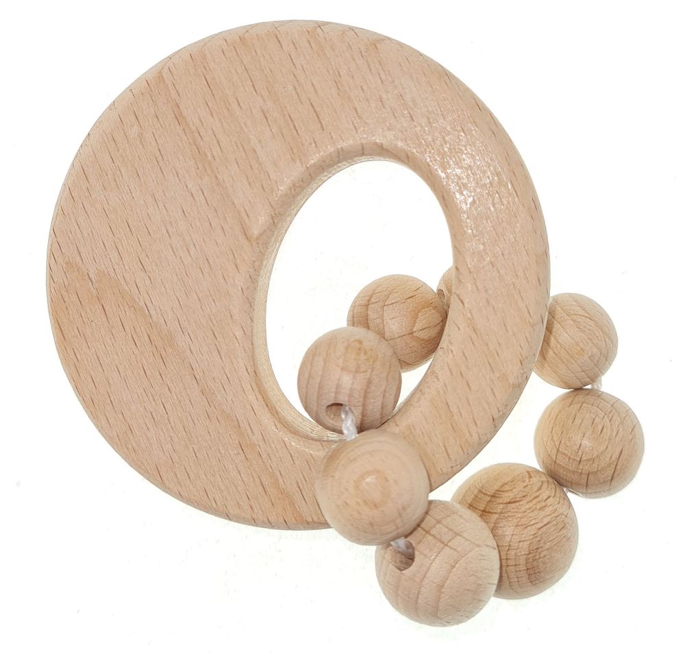 Hess-Spielzeug Rattle Circle (Natural) - 9.5cm | Buy online at The Nile