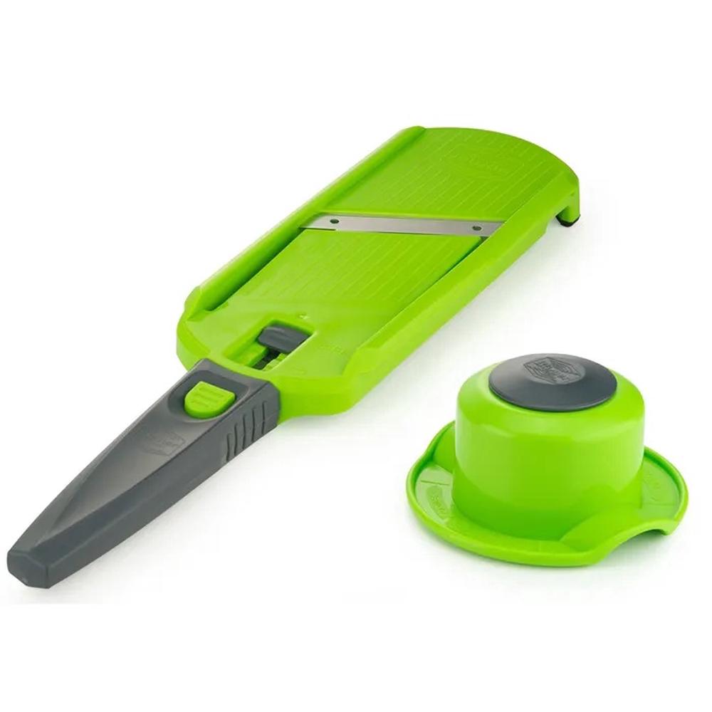 Multi Slicer with Food Holder (Grey/Green), 4018093208919