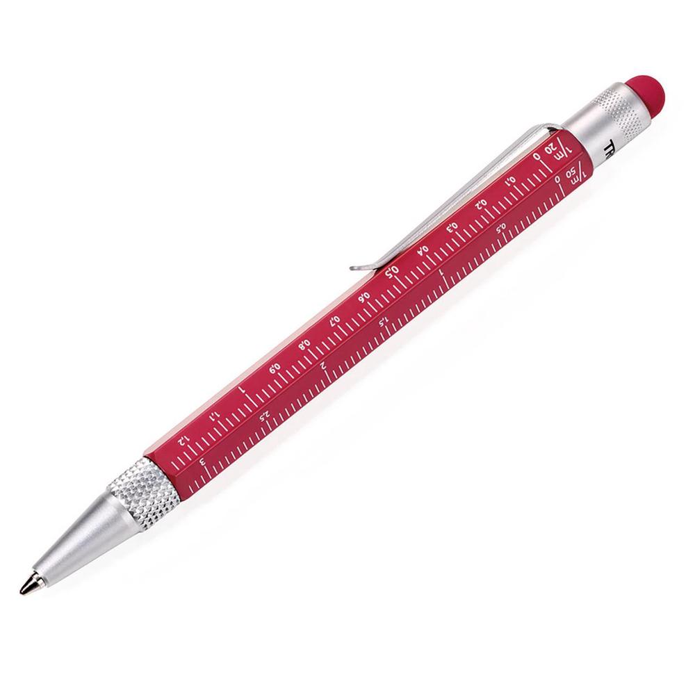 Troika Small Construction Ballpoint (Dark Red/Silver), 4024023164699