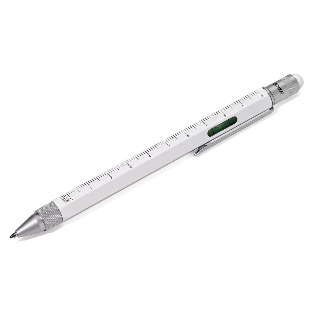 Construction Ballpoint Pen (White/Silver), 4024024160645