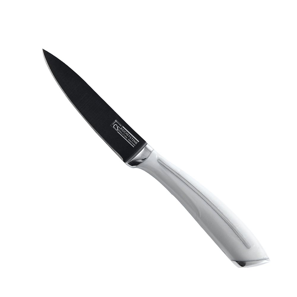 Ceppo Coltelli CS Kochsysteme STAR 6 Pezzi – Lame In Acciaio Inox – Blocco Girevole Con Supporto Per Libro