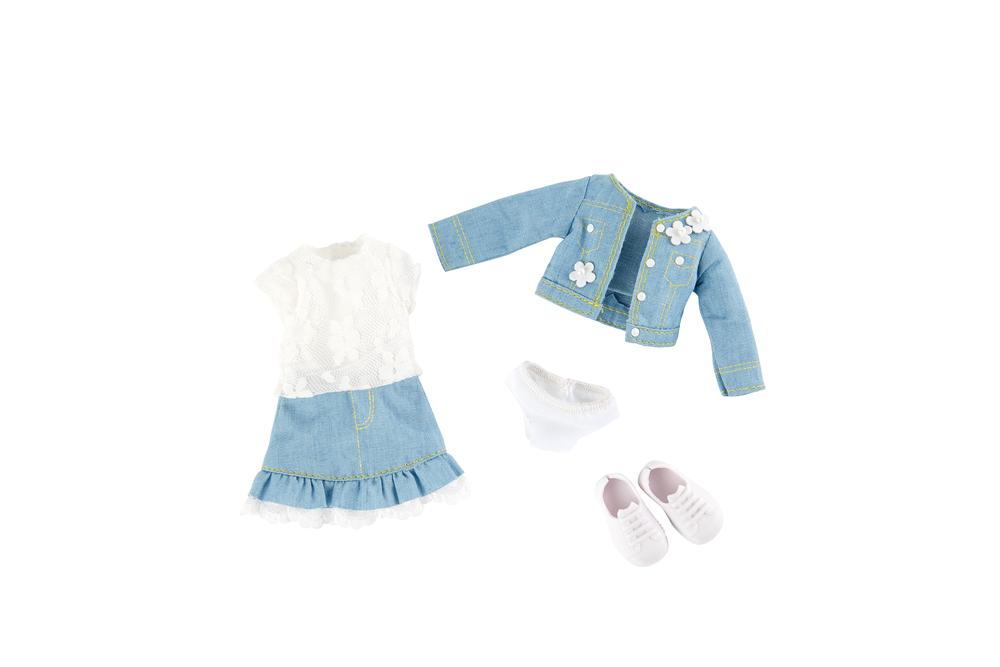 Sweet Mint Denim Doll Outfit, 4030936019438