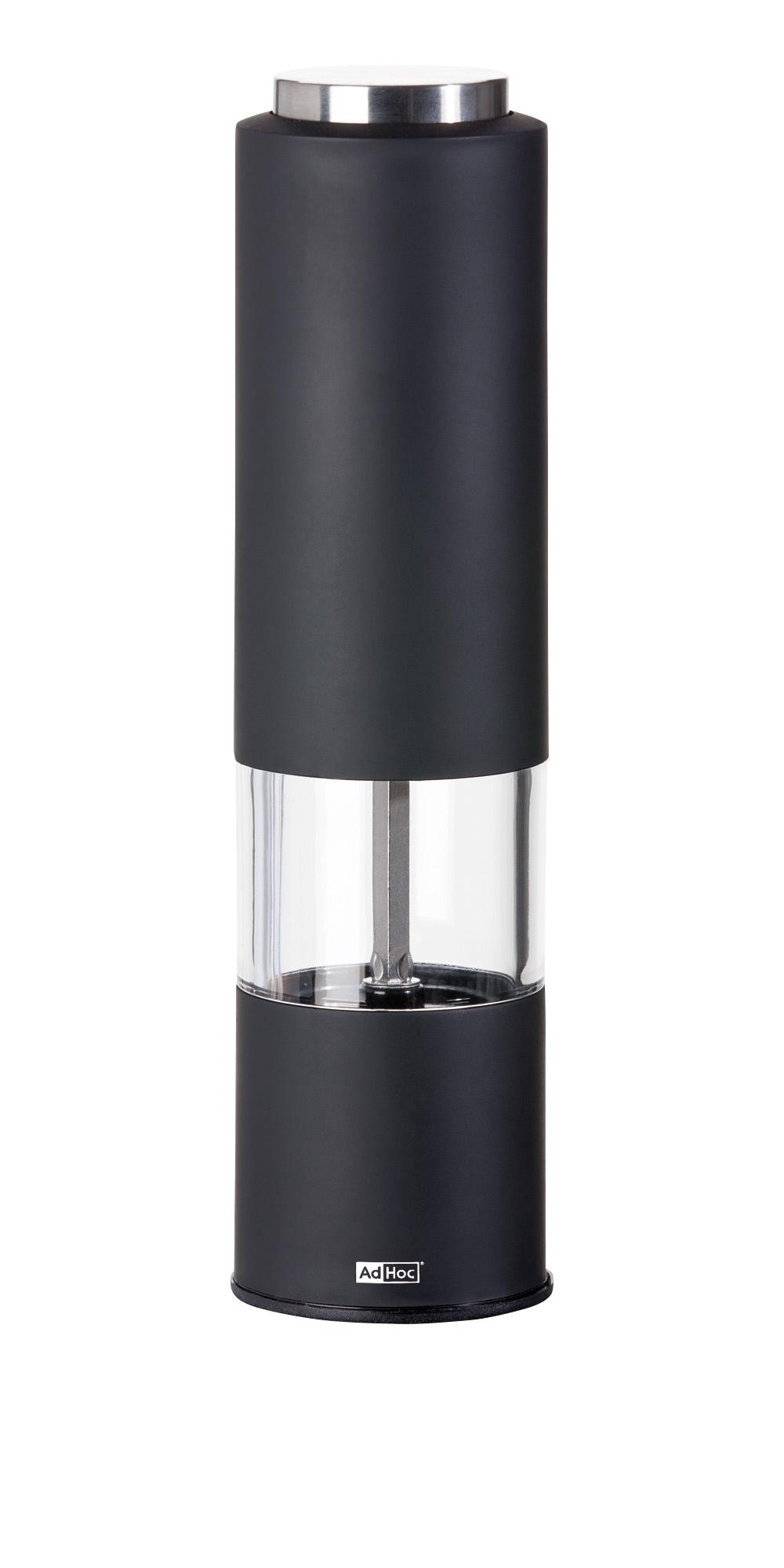 Adhoc Tropica Electric Pepper and Salt Mill (Black) - 21.5cm, 4037571321810