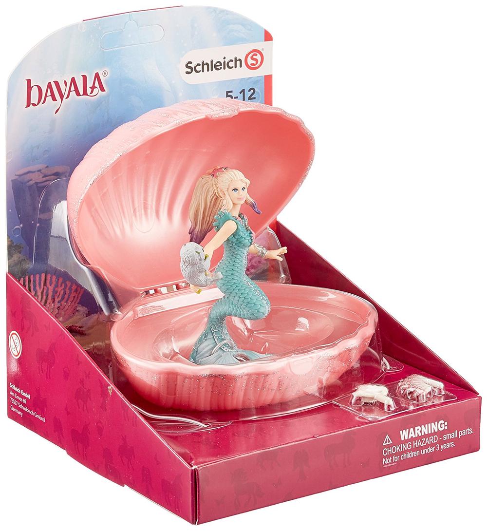 Mermaid With Baby Seal In Shell, 4055744020339