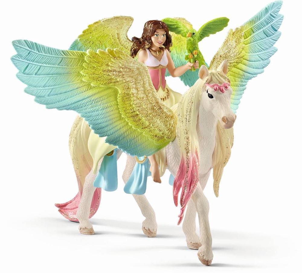 Schleich Fairy Surah With Glitter Pegasus, 4055744020353