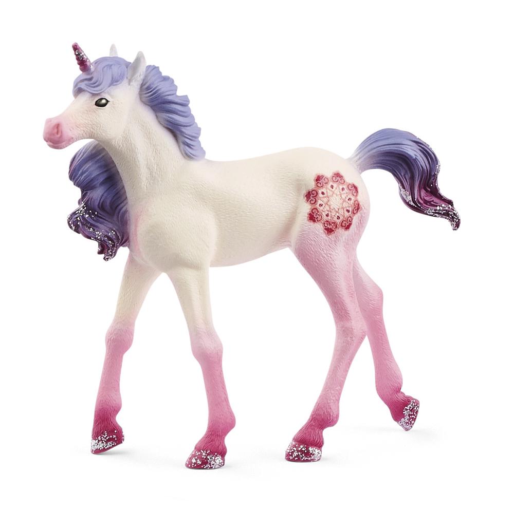 Schleich Bayala Mandala Unicorn Toy Figurine - Foal, 4059433284415