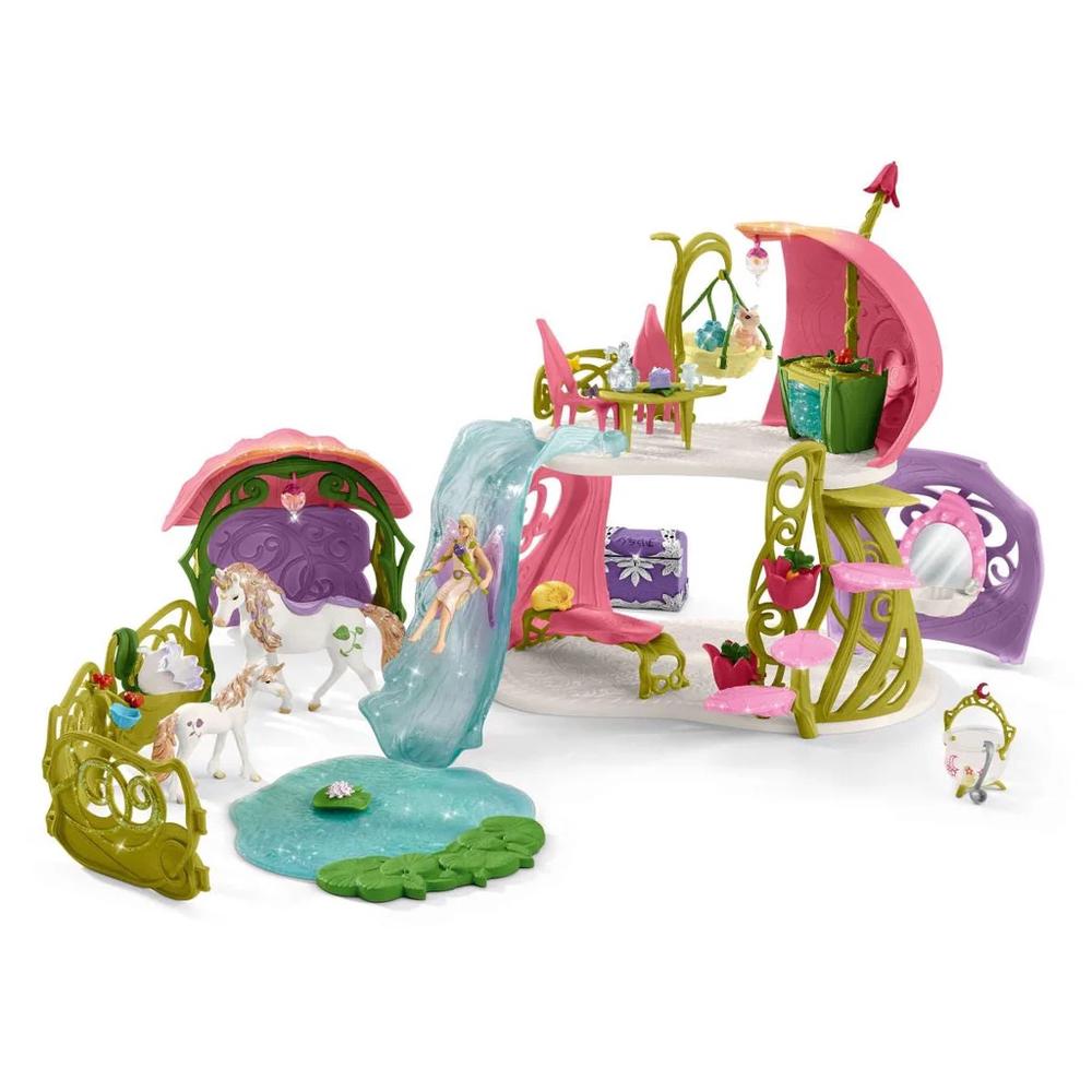 Schleich Glittering Flower House with Unicorns, 4059433572871