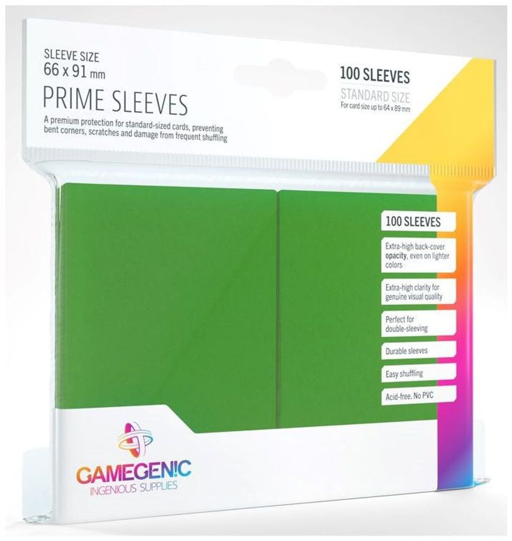 Gamegenic Prime Card Sleeves 100's (Green) by Gamegenic - ISBN: 4251715402214