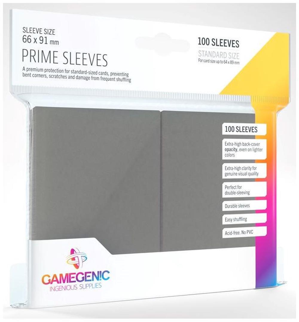 Gamegenic Prime Card Sleeves 100's (Dark Gray), 4251715402337